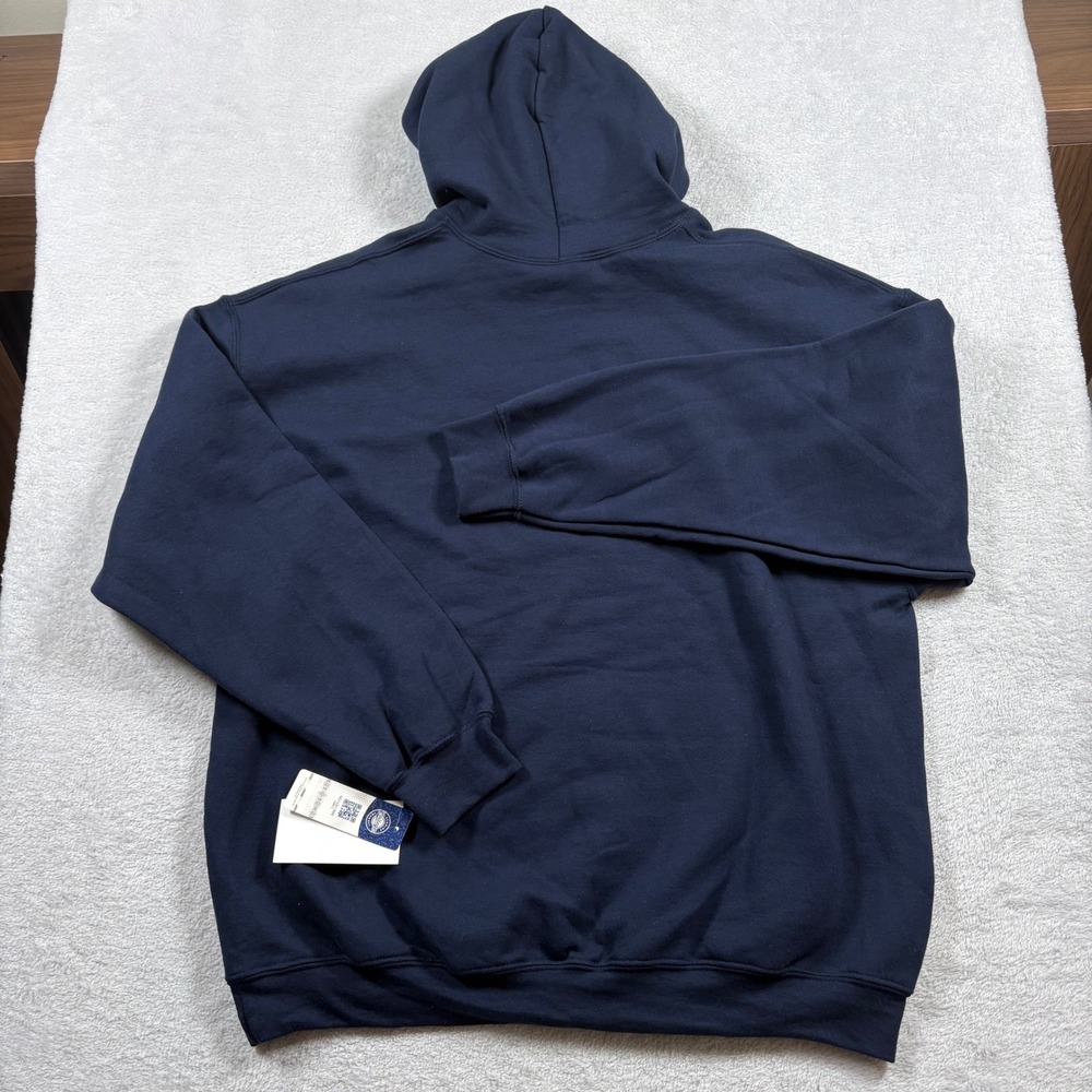 Notre Dame Fighting Irish Hoodie Mens XL Navy Blue Leprechaun Mascot NWT NCAA - Picture 8 of 9